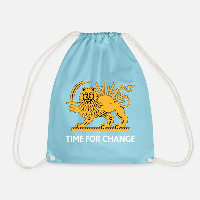 Leo Sun Change - Drawstring Bag - aqua