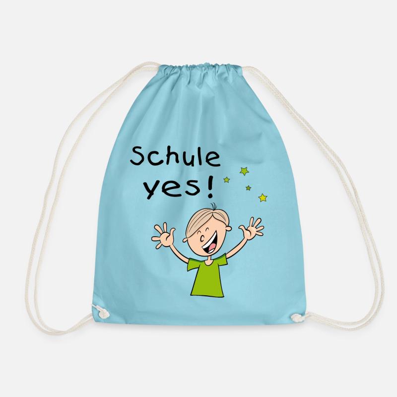 Schule Yes, Einschulung - Turnbeutel - Aqua