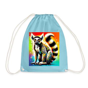 Lémurien - Sac de sport léger - aqua - Devant