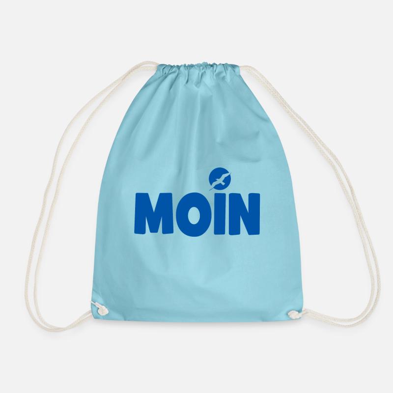 Moin Möwe blau - Turnbeutel - Aqua