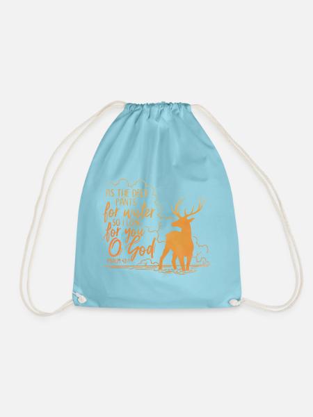 As the deer pants for water - Turnbeutel - Aqua