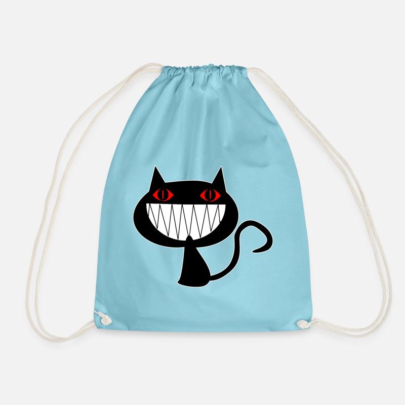 psycho cat - Turnbeutel - Aqua