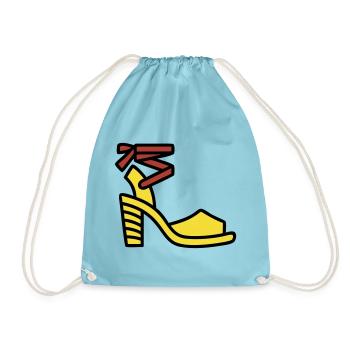 High Heel Shoe Fashion Italy Fashionista - Drawstring Bag - aqua - Front