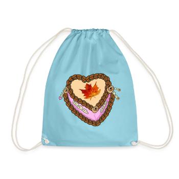 Crèmes d’automne Coeur Doux - Sac de sport léger - aqua - Devant