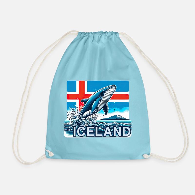 iceland Iceland 10 - Drawstring Bag - aqua
