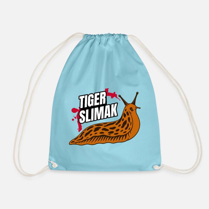 Tiger Ślimak – Das härteste Tier Polens - Turnbeutel - Aqua