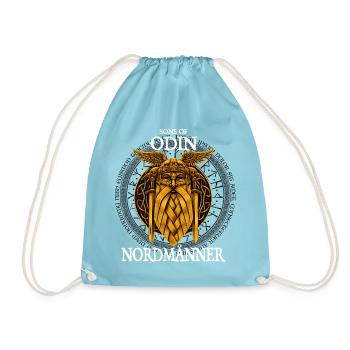 Sons of Odin - Norsemen - Drawstring Bag - aqua - Front
