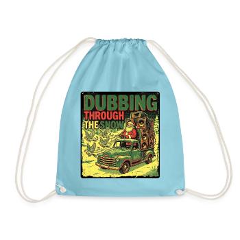 Dub Reggae Weihnachtsmann - Turnbeutel - Aqua - Vorne