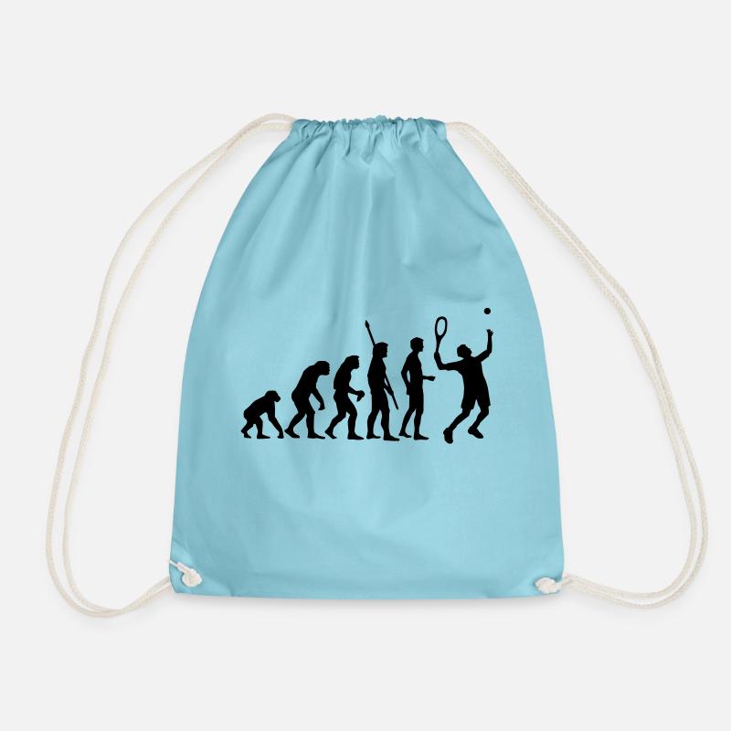 evolution_tennis_b_1c - Turnbeutel - Aqua