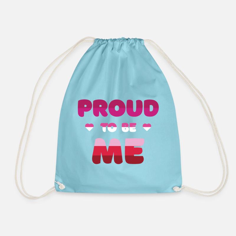 Lesbischer Stolz, ich zu sein - Pride Month - Turnbeutel - Aqua