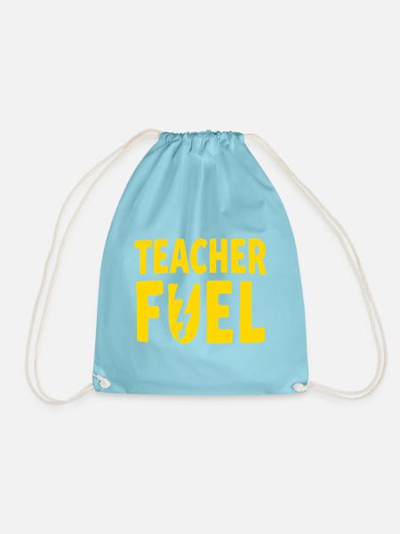 Teacher Fuel - Turnbeutel - Aqua