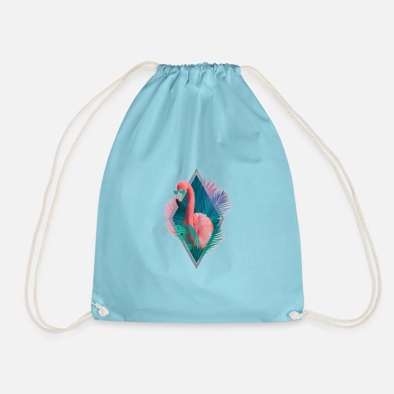 Flamingo - Turnbeutel - Aqua