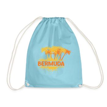 Sonne Bermuda - Turnbeutel - Aqua - Vorne