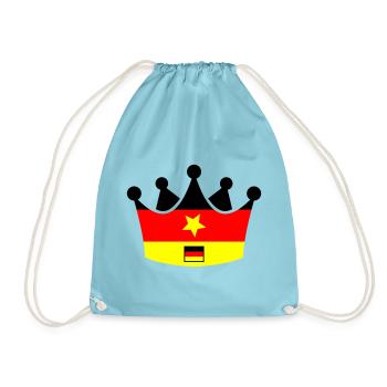 Germany Krone - Drawstring Bag - aqua - Front