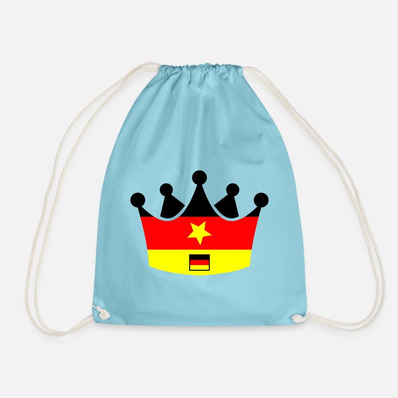 Germany Krone - Drawstring Bag - aqua