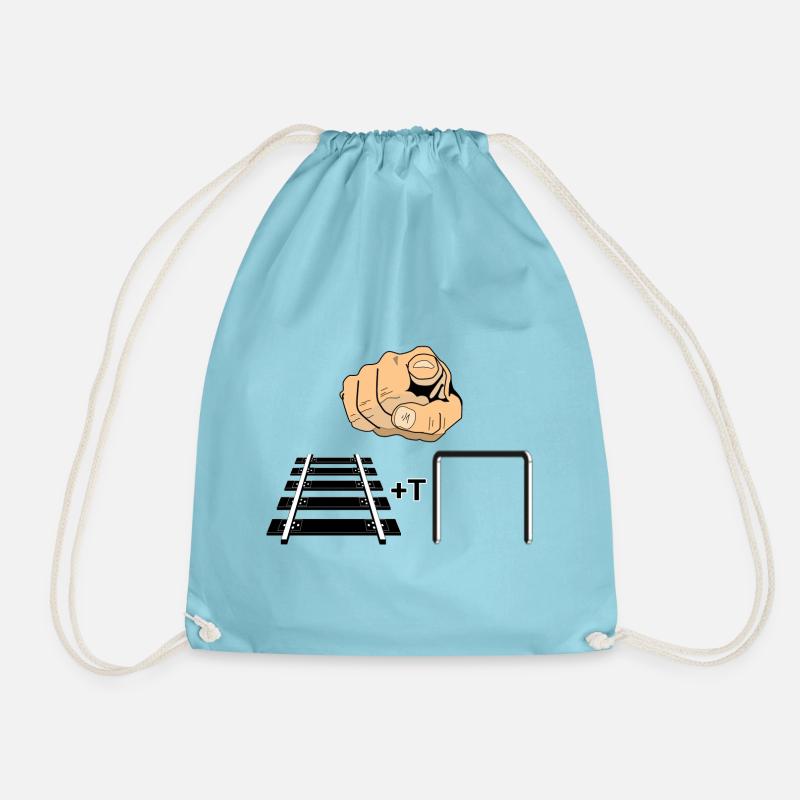 Thou Doest Not Spur - Drawstring Bag - aqua
