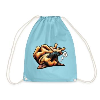 Berger allemand Chiens de berger Chiens de berger - Sac de sport léger - aqua - Devant
