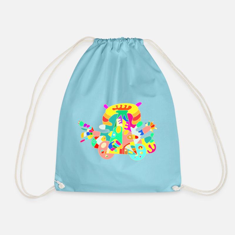 Free To Be Me - Drawstring Bag - aqua