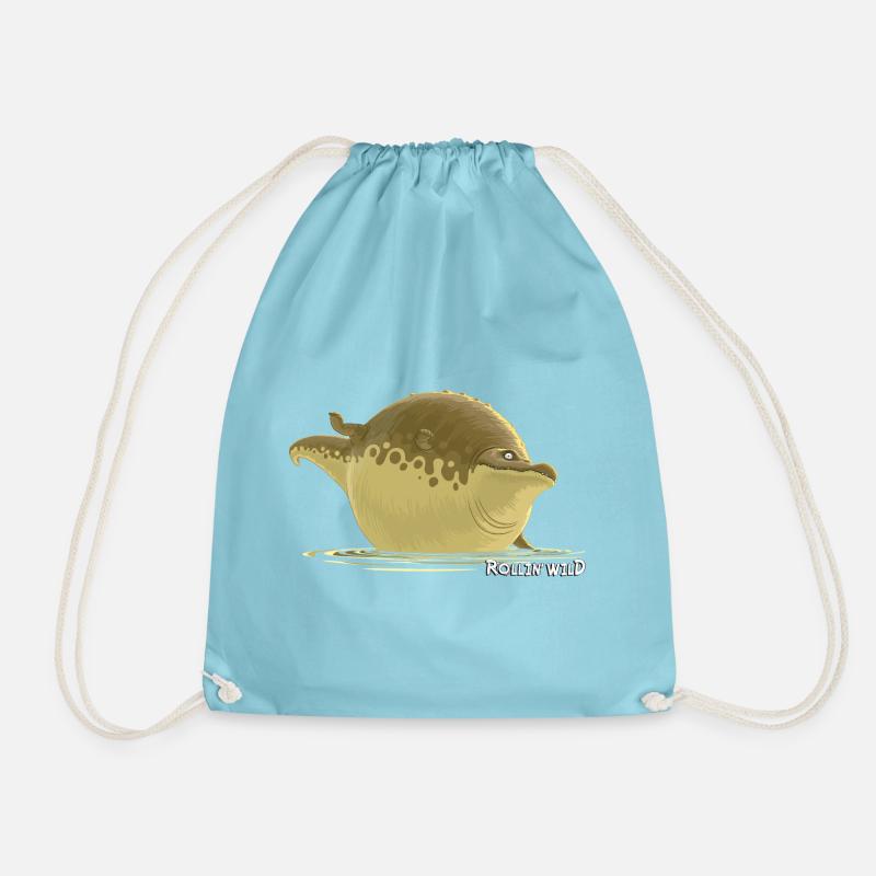 Rollin' Wild - Crocodile - Turnbeutel - Aqua