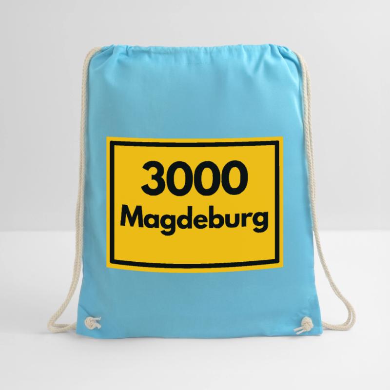 OLD POSTCODE POSTCODE RETRO 3000 MAGDEBURG OSTEN Drawstring Bag