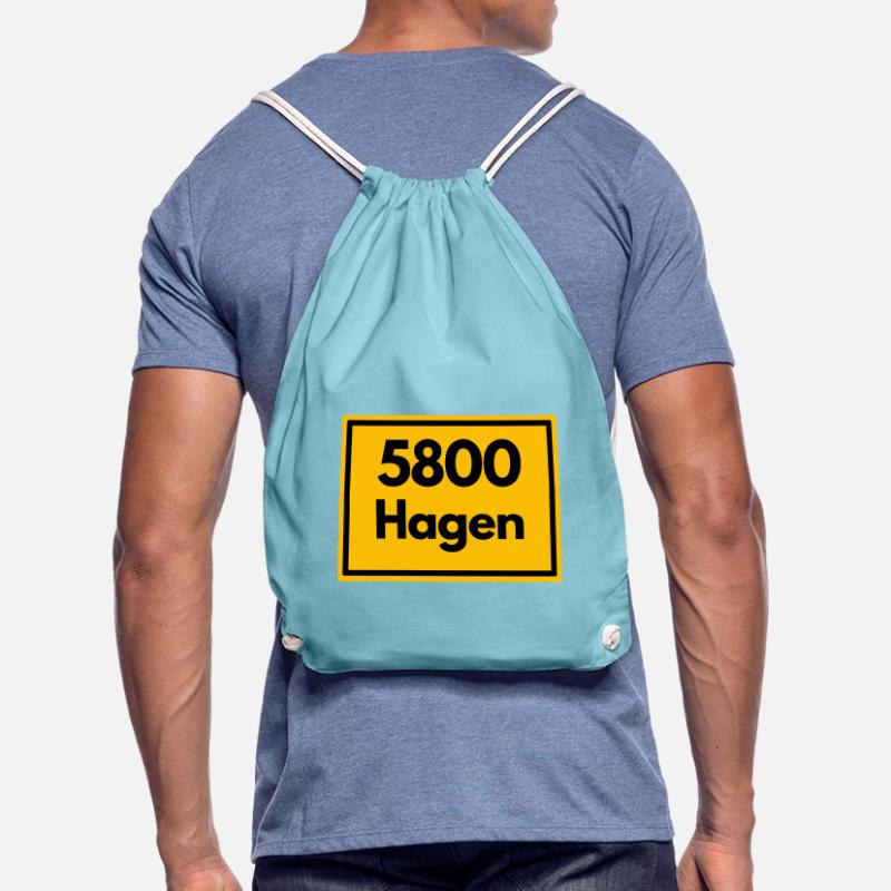 OLD POSTCODE POSTCODE RETRO 5800 HAGEN STOLZ Drawstring Bag