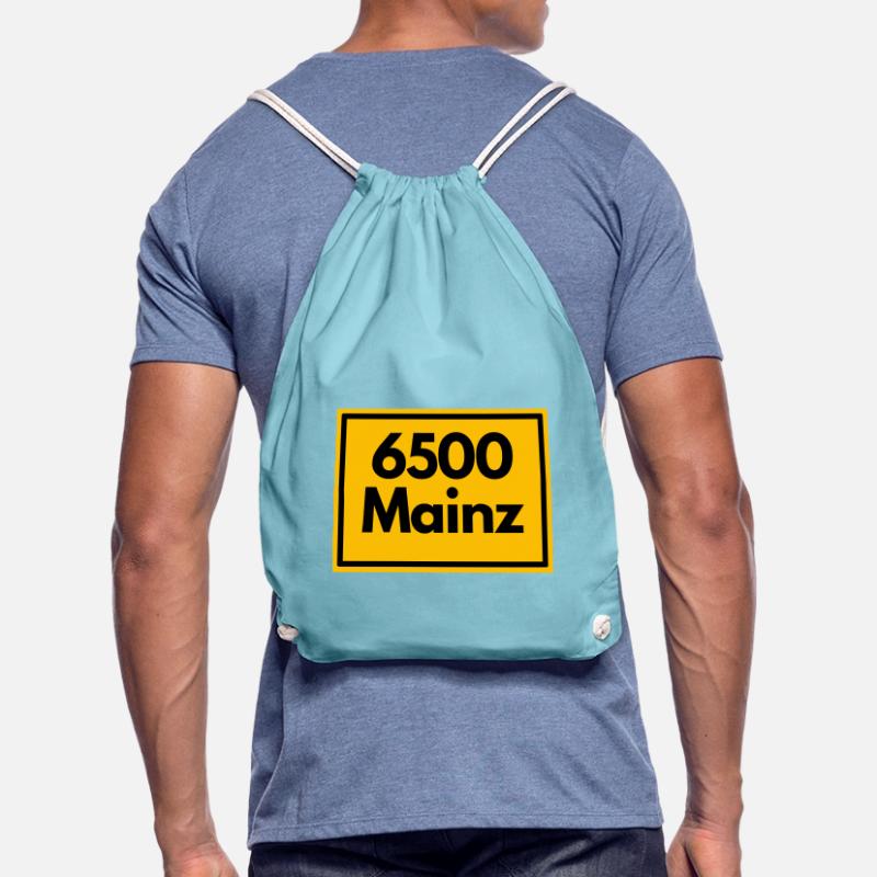 OLD POSTCODE POSTCODE RETRO 6500 MAINZ MEEENZ Drawstring Bag