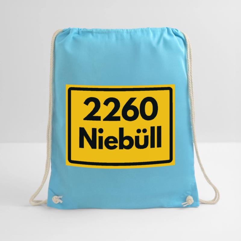 OLD POSTCODE POSTCODE RETRO 2260 NIEBÜLL – NORTH SEA Drawstring Bag