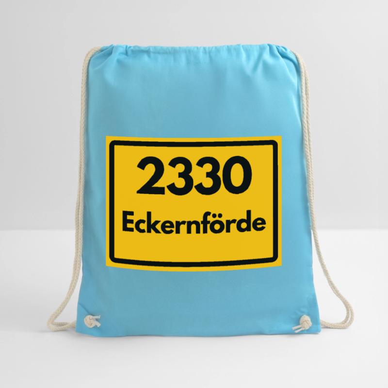 OLD POSTCODE POSTCODE RETRO 2330 ECKERNFÖRDE FJORD Drawstring Bag