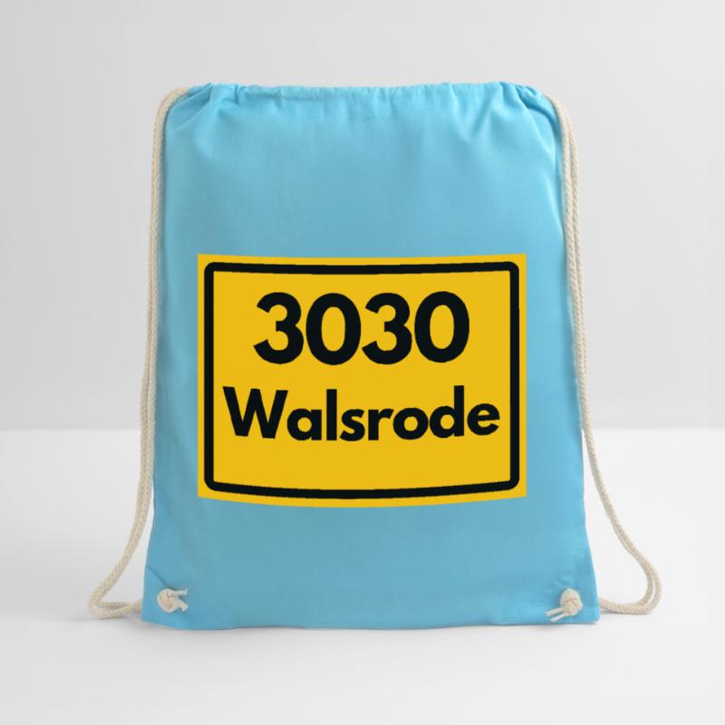 OLD POSTCODE POSTCODE RETRO 3030 WALSRODE VOGELW. Drawstring Bag