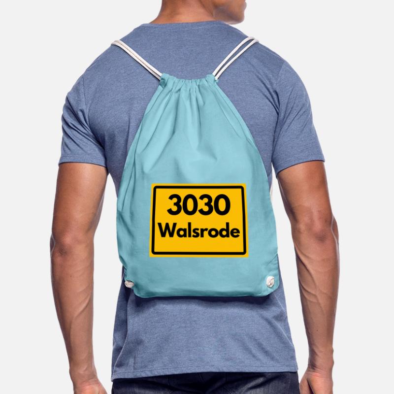 OLD POSTCODE POSTCODE RETRO 3030 WALSRODE VOGELW. Drawstring Bag