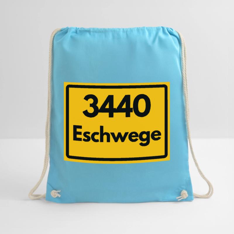 OLD POSTCODE ZIP CODE RETRO 3440 ESCHWEGE Drawstring Bag
