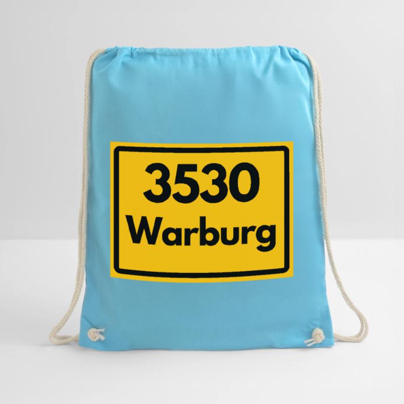OLD POSTCODE POSTCODE RETRO 3530 WARBURG HANSEMAUE Drawstring Bag