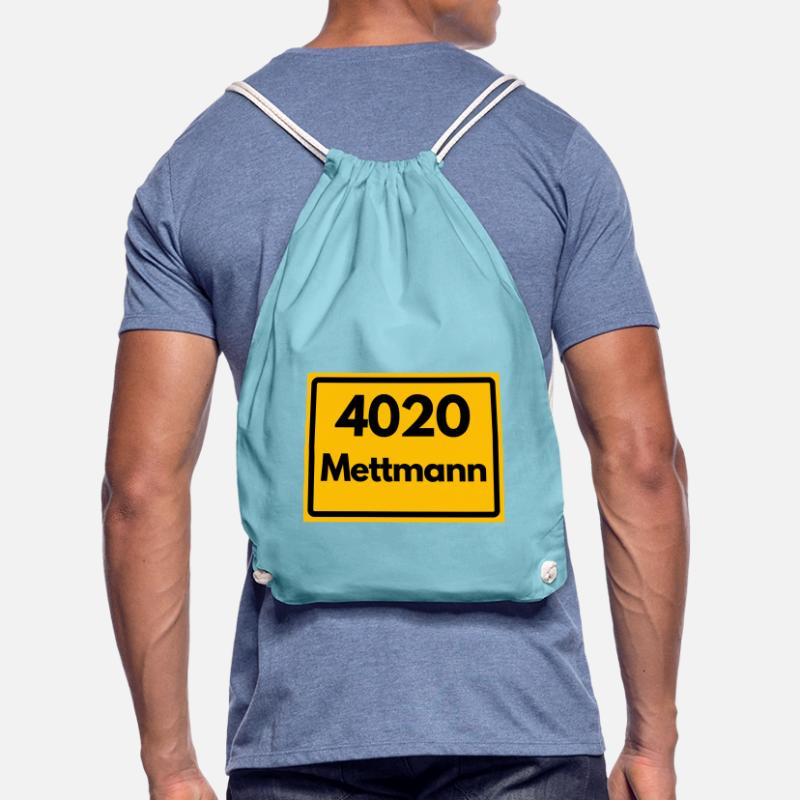 OLD POSTCODE POSTCODE RETRO 4020 METTMANN Drawstring Bag