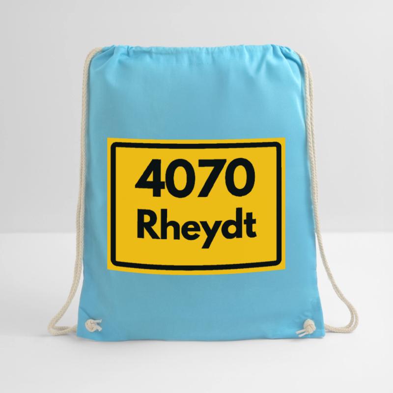 OLD POSTCODE POSTCODE RETRO 4070 RHEYDT – SCHLOSS Drawstring Bag