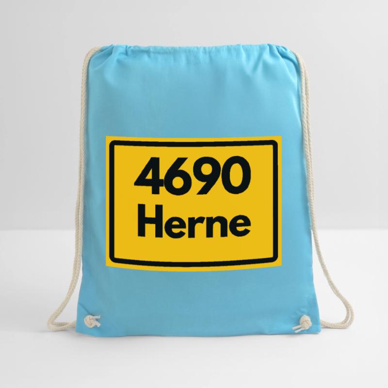OLD POSTCODE POSTCODE RETRO 4690 HERNE – NRW Drawstring Bag