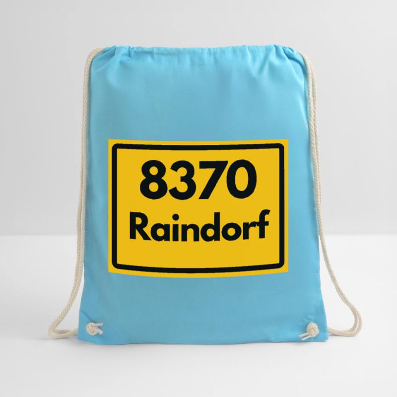 OLD POSTCODE POSTCODE RETRO 8370 RAINDORF HEIMATT Drawstring Bag