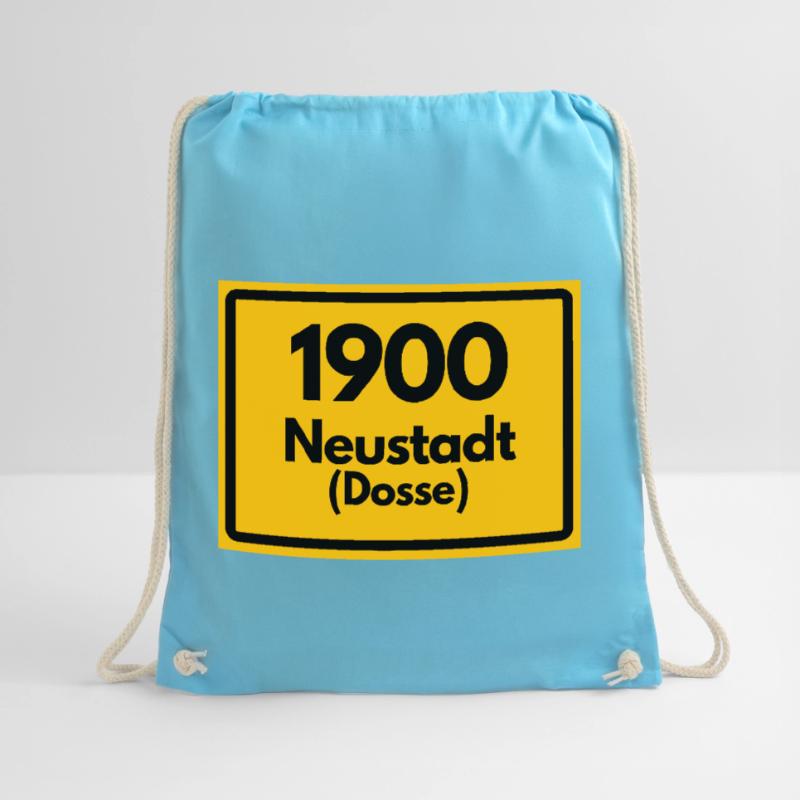 OLD POSTCODE ZIP CODE RETRO 1900 NEUSTADT DOSSE Drawstring Bag