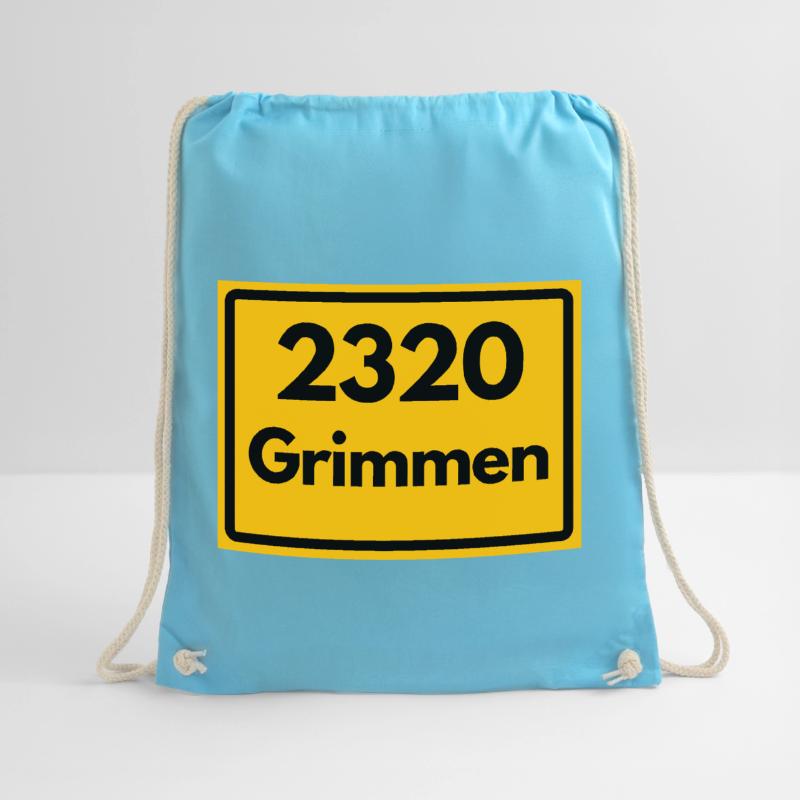 OLD POSTCODE POSTCODE RETRO 2320 GRIMMEN HEIMAT Drawstring Bag