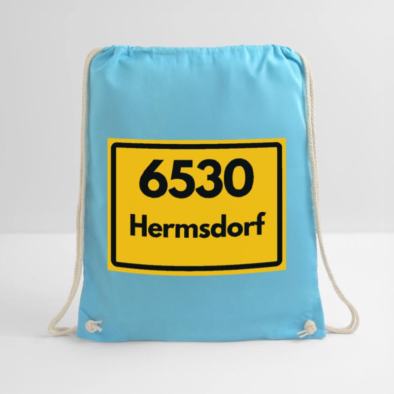 Old Postcode 6530 Hermsdorf, Thuringia, Postal Code Drawstring Bag