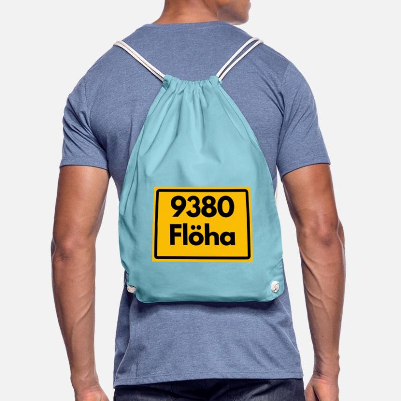 OLD POSTCODE SAXONY POSTCODE 9380 09557 FLÖHA Drawstring Bag