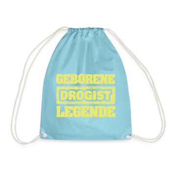 Drogist als Legende - Turnbeutel - Aqua - Vorne