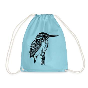 Eisvogel - Turnbeutel - Aqua - Vorne