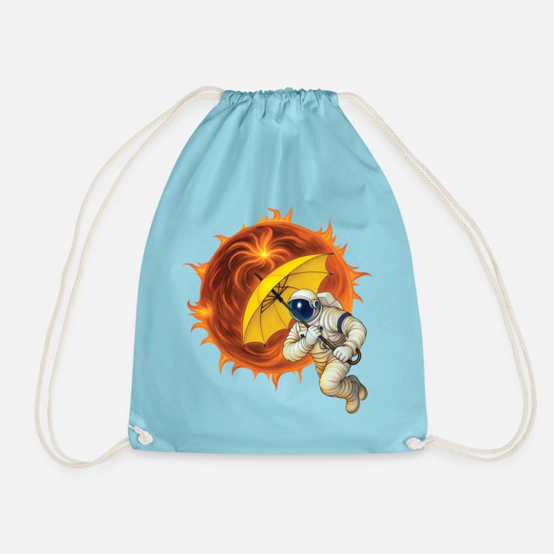 SOLAR WIND - geek & scifi - Drawstring Bag - aqua