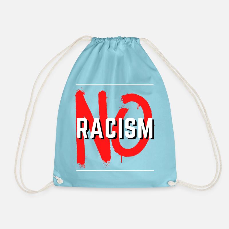 No Racism Statement - Turnbeutel - Aqua