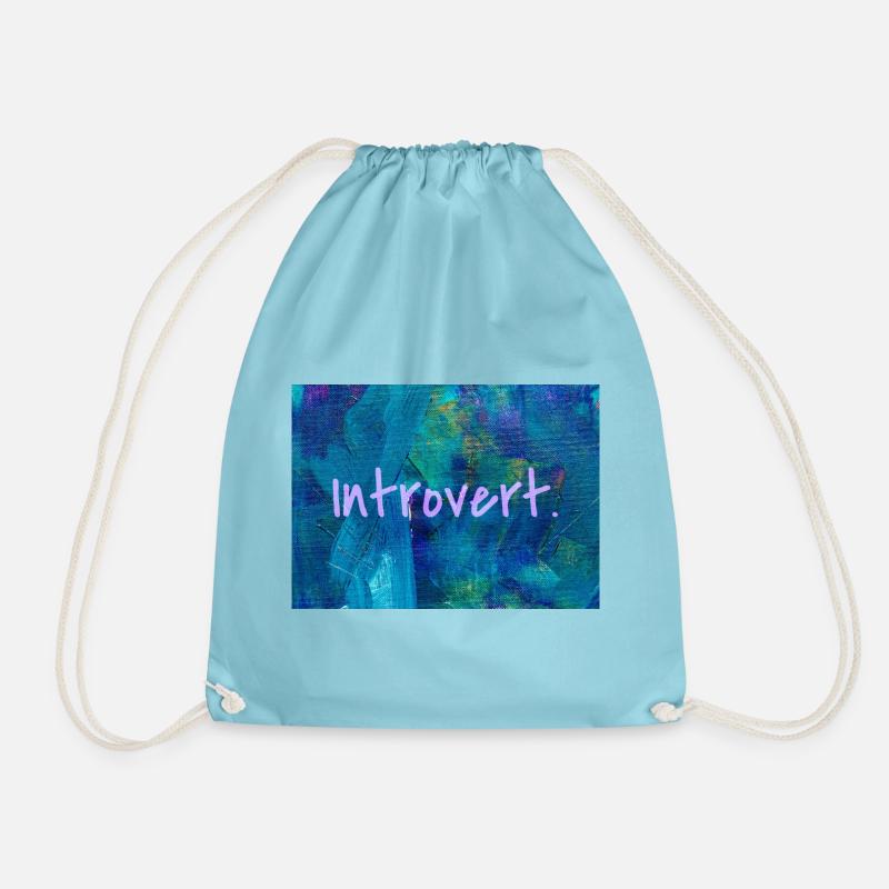 INTROVERT - Turnbeutel - Aqua