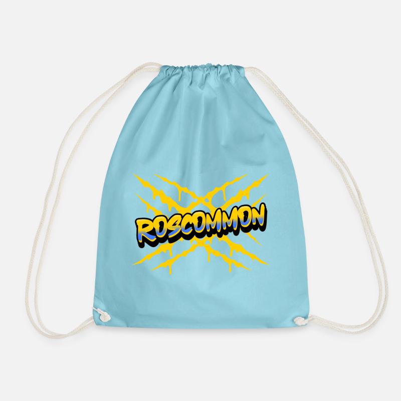 Roscommon Ireland - Drawstring Bag - aqua