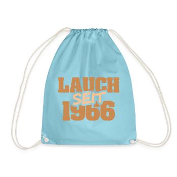 Geschenk für Entwurf - Turnbeutel - Aqua - Vorne