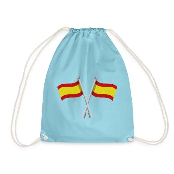 Spanische Flagge - Turnbeutel - Aqua - Vorne
