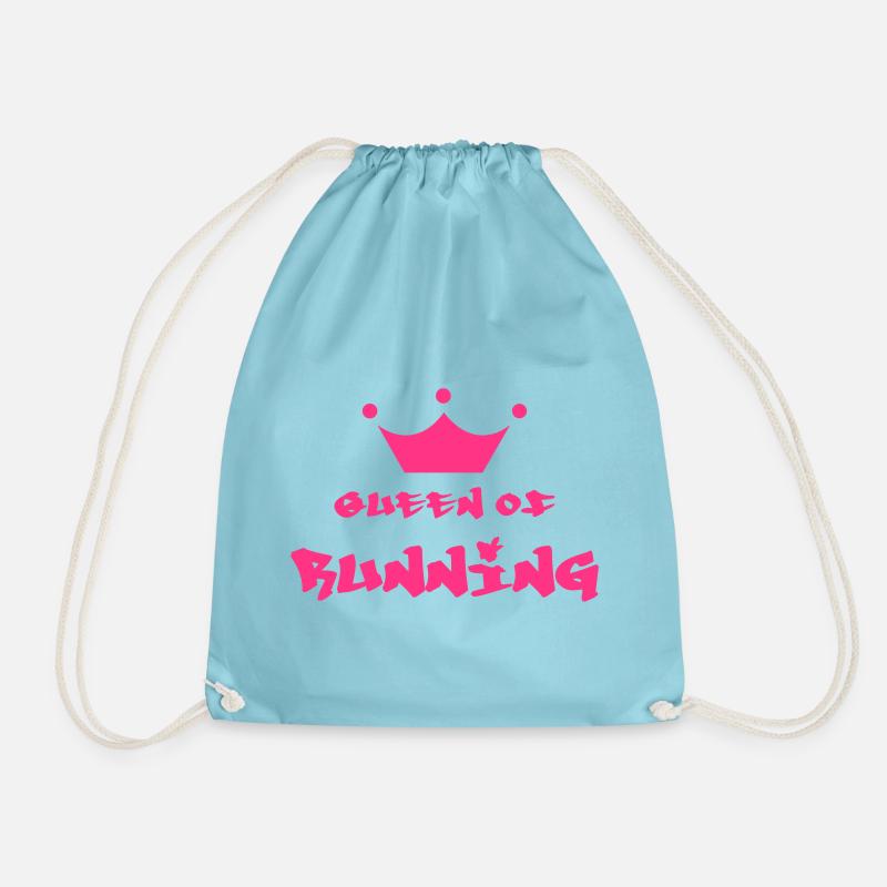 Running / Jogging / Run / Trail / Sport - Drawstring Bag - aqua
