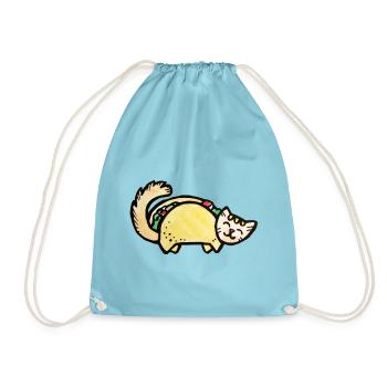 Taco Cat Sunshine - Turnbeutel - Aqua - Vorne